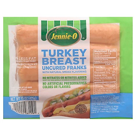 Turkey Breast Uncured Franks - 14.99 Oz