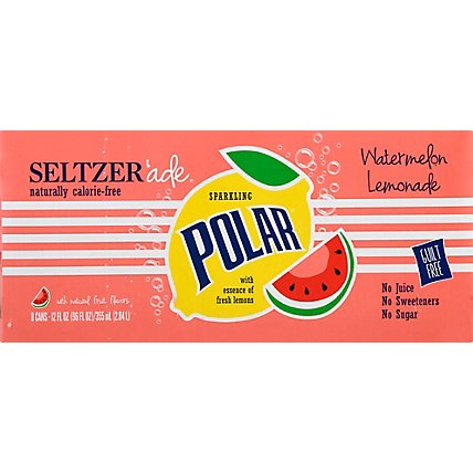 Polar Seltzer Lemonade Watermelon - 8-12 Fl. Oz. - Image 6
