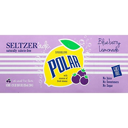 Polar Seltzer Lemonade Blueberry - 8-12 Fl. Oz. - Image 6