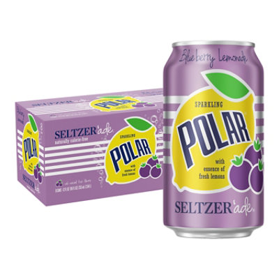 Polar Seltzer Lemonade Blueberry - 8-12 Fl. Oz. - Image 1