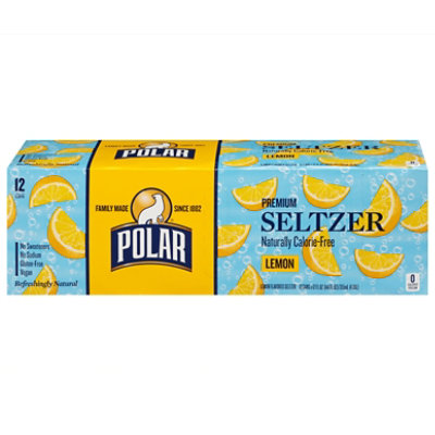 Polar Seltzer Lemon - 12-12 Fl. Oz. - Image 4
