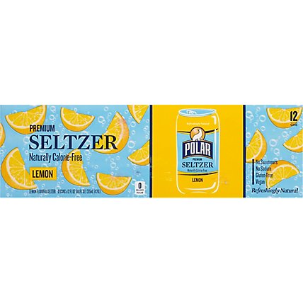 Polar Seltzer Lemon - 12-12 Fl. Oz. - Image 6