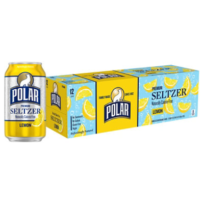 Polar Seltzer Lemon - 12-12 Fl. Oz. - Image 1