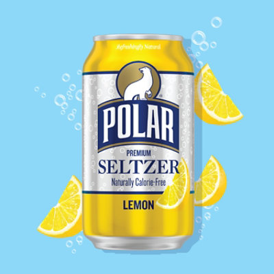 Polar Seltzer Lemon - 12-12 Fl. Oz. - Image 3