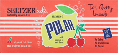 Polar Seltzer Water Tart Cherry Lime - 8-12 Fl. Oz. - Image 8