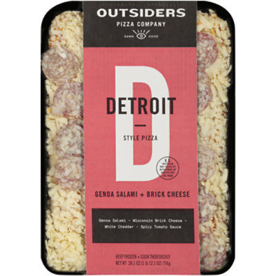 Outsiders Pizza Detroit Style Genoa Salami + Brick Cheese Frozen - 28.1 Oz - Image 3