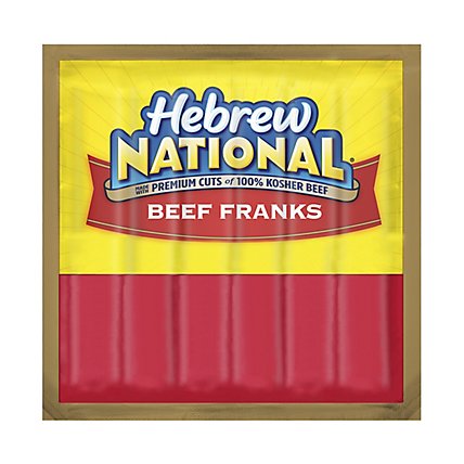 Hebrew National Beef Franks Hot Dogs - 6 Count - Image 2
