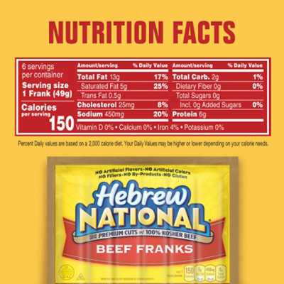 Hebrew National Beef Franks 10.3 Oz - Image 3