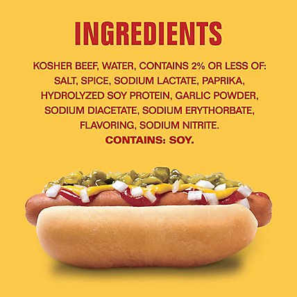 Hebrew National Beef Franks Hot Dogs - 6 Count - Image 5