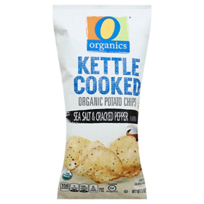 O Organics Organic Kettle Chip Sea Salt & Cracked Pepper - 5 Oz