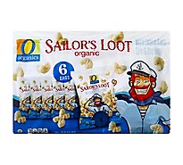 O Organics Organic Sailors Loot White Cheddar Baked Corn & Rice Puffs Multi Pack - 6-1 Oz