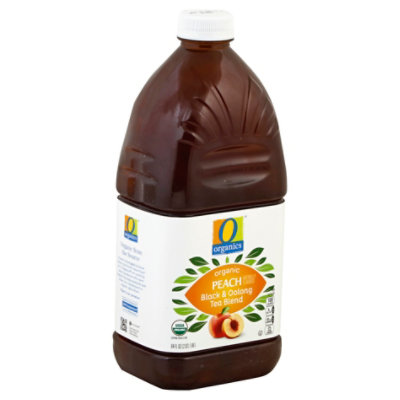 O Organics Organic Tea Blend Black & Oolong Peach Flavored - 64 Fl. Oz.