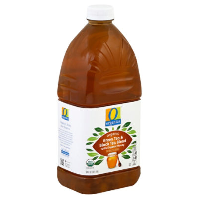 O Organics Green Tea Black Blend With Honey - 64 Fl. Oz.