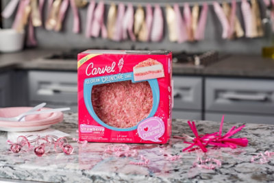 Carvel Crunchie Ice Cream Cake - Strawberry & Vanilla - 25 Fl. Oz. - Image 4