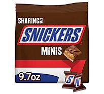 Snickers Mini Size Milk Chocolate Candy Bars Bag - 9.7 Oz
