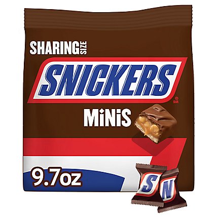 Snickers Mini Size Milk Chocolate Candy Bars Bag - 9.7 Oz - Image 1