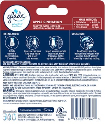 Glade Piso Apple Cinnamon 2rfl Wmr - 1.34 Fl. Oz. - Image 4