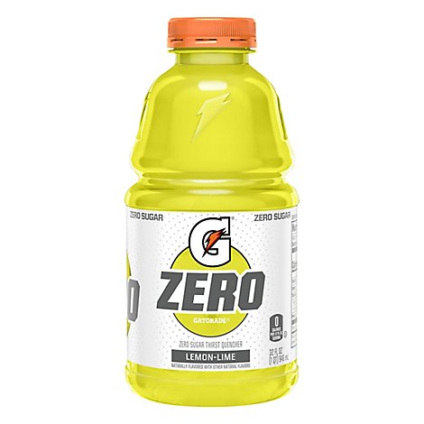 Gatorade Zero Thirst Quencher Lemon Lime Bottle- 32 fl oz