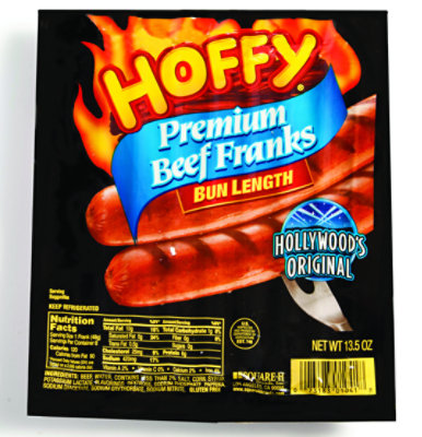 Hoffy Premium Bun Length Beef Franks - 13.5 Oz - Image 1