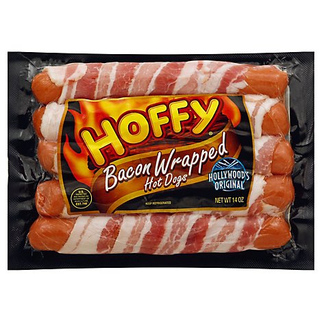 Hoffy Bacon Wrapped Hot Dogs - 14 Oz