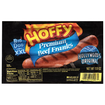 Hoffy Premium Beef Franks Big Dog - 13.5 Oz - Image 1