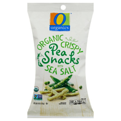 O Organics Organic Pea Snack Crispy With Sea Salt - 6 Oz