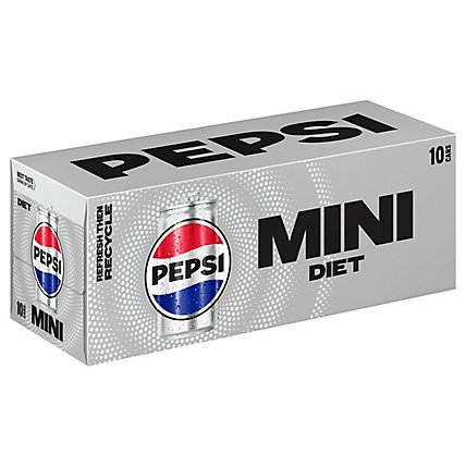 Pepsi Diet Soda Mini - 10-7.5 Fl. Oz. - Image 1