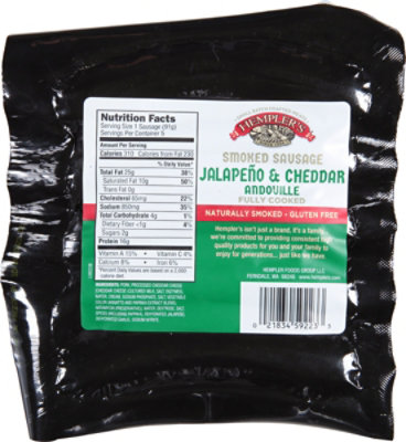 Hempler's Andouille Smoked Sausage With Jalapeño & Cheddar - 1 Lb - Image 6