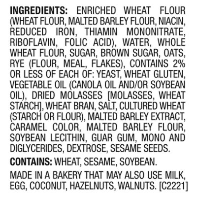 Cheese Cake Factory Wheat Sandwich Loaf - 17.7 Oz - Image 5