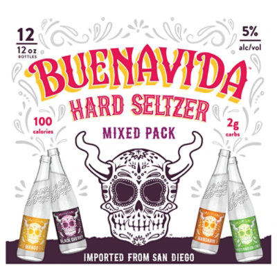 Stone Buenavida Hard Seltzer in Bottles - 12-12 Fl. Oz.