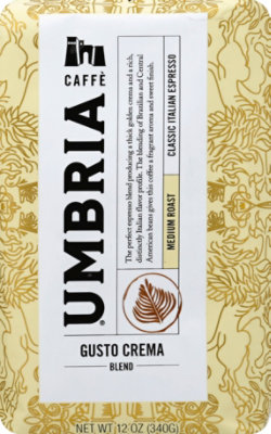 Caffe Umbria Gusto Crema Wb - 12 Oz - Image 2