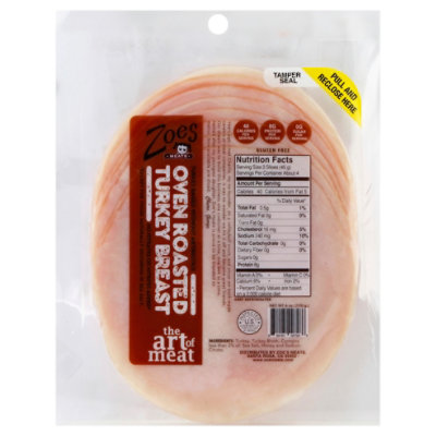 Zoes Oven Roasted Turkey Breast - 6 Oz