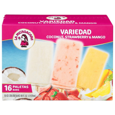 La Michoacana Tropical Fruit Variety Ice Cream Bars - 1.50 Quart - Image 3