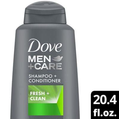 Dove Men+Care Shampoo + Conditioner 2 in 1 Fresh & Clean - 20.4 Fl. Oz.
