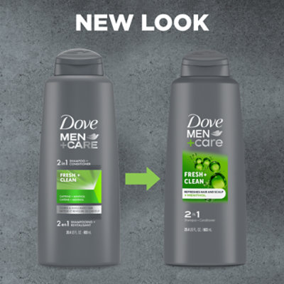 Dove Men+Care Shampoo + Conditioner 2 in 1 Fresh & Clean - 20.4 Fl. Oz. - Image 5