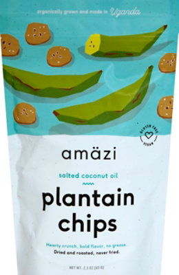 Amazi Salted Coconut Oil Plantain Chips - 2.2 Oz - albertsons