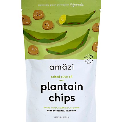 Amazi Salted Olive Oil Plantain Chips - 2.2 Oz - Image 2