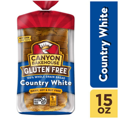 Canyon Bakehouse Country White Gluten Free 100% Whole Grain Sanwich Bread - 15 Oz