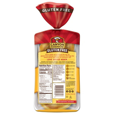 Canyon Bakehouse Deli White Bagels Gluten Free Fresh 100% Whole Grain Bagels - 4 Count - Image 7