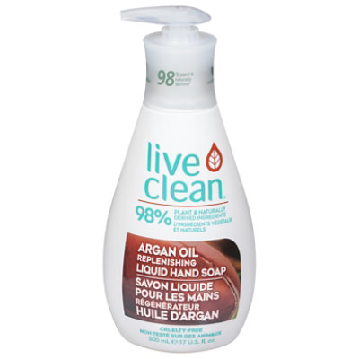 Live Clea Soap Liq Hand Argan Oil - 17 Oz