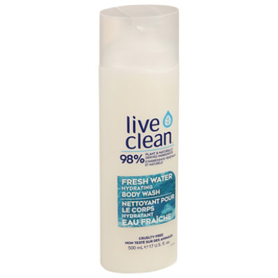 Live Clea Wash Body Moisturizing - 17 Oz