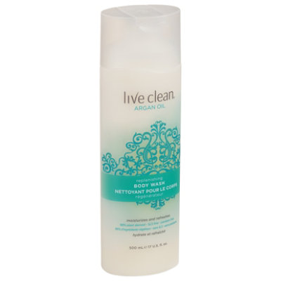 Live Clea Wash Body Argan Oil - 17 Oz