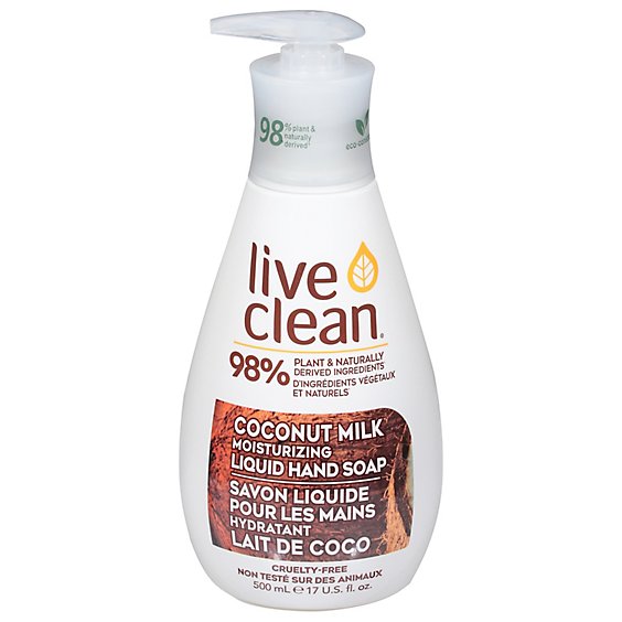 Live Clea Soap Liq Hand Coconut Mlk - 17 Oz