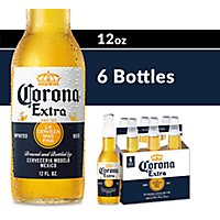Corona Extra Mexican Lager Beer Bottles 4.6% ABV - 6-12 Fl. Oz. - Image 1