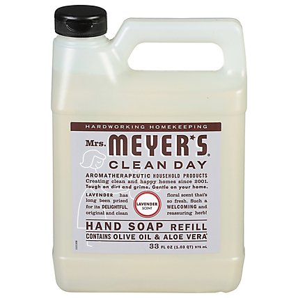 Mrs. Meyers Clean Day Hand Soap Refill Lavender Scent - 33 Fl. Oz. - Image 1