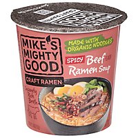Mikes Mig Soup Cup Beef Spicy Org - 1.8 Oz - Image 1