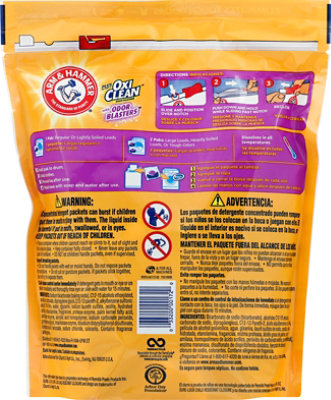 ARM & HAMMER Laundry Detergent Odor Blasters Triple Chamber Pouch - 40 Count - Image 5