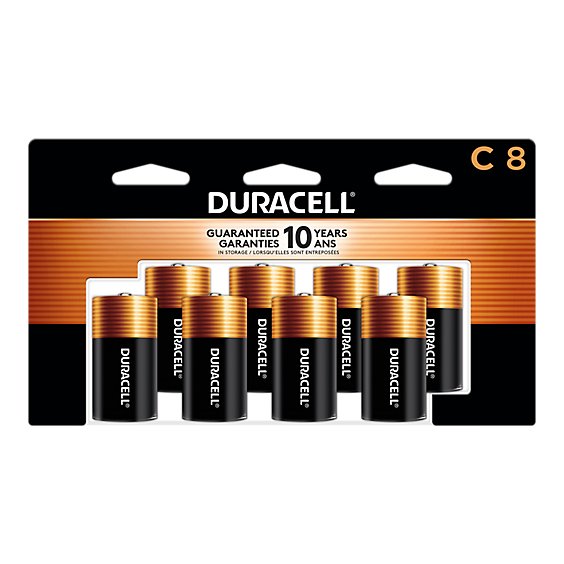 Duracell CopperTop C Alkaline Batteries - 8 Count