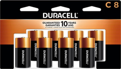 Duracell CopperTop C Alkaline Batteries - 8 Count