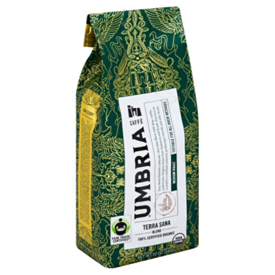 Caffe Umbria Terra Sana Fair Trade Whole Bean - 12 Oz - Image 1